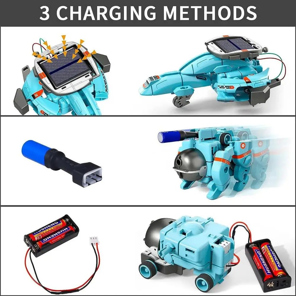 6-in-1 Solar Robot Kit: Educational STEM Toy for Kids